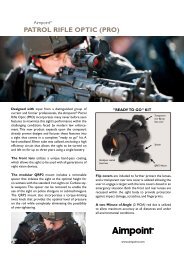 PaTRol Rifle oPTic (PRo) - Aimpoint