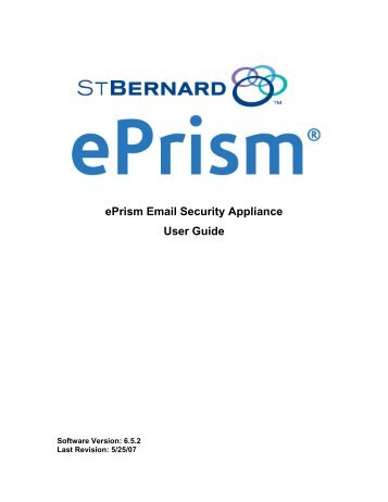 ePrism Email Security Appliance User Guide - EdgeWave
