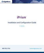 iPrism Installation and Configuration Guide - EdgeWave