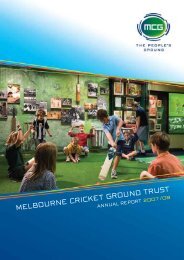 2007/08 MCG Trust Annual Report - Melbourne Cricket Ground