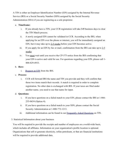 Central Contractor Registration