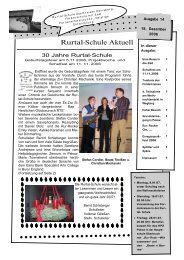 14. Ausgabe der Schulzeitung - Rurtal-Schule