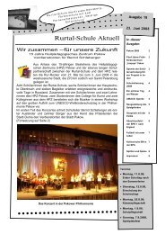 18. Ausgabe der Schulzeitungaktuell - Rurtal-Schule