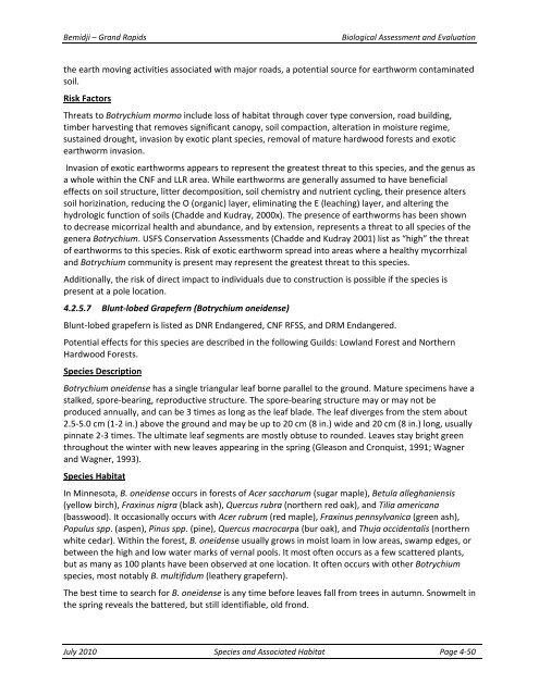 Appendix F Detailed Cover Type Tables - USDA Rural Development