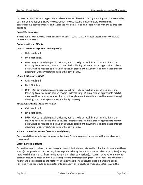 Appendix F Detailed Cover Type Tables - USDA Rural Development