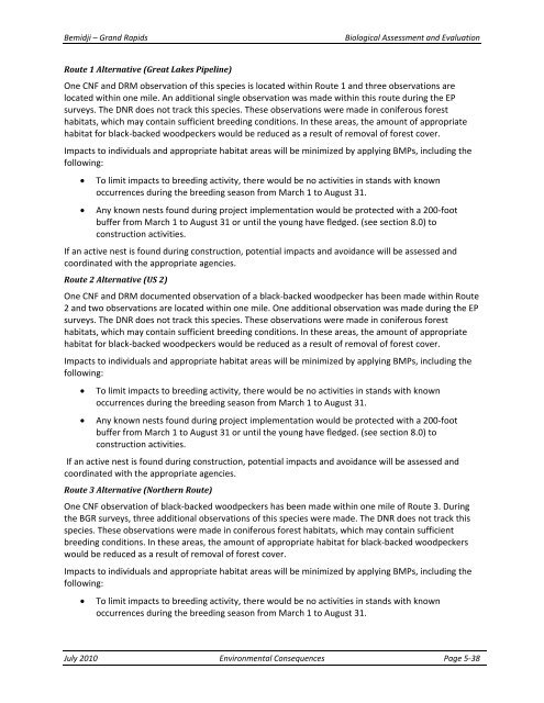 Appendix F Detailed Cover Type Tables - USDA Rural Development