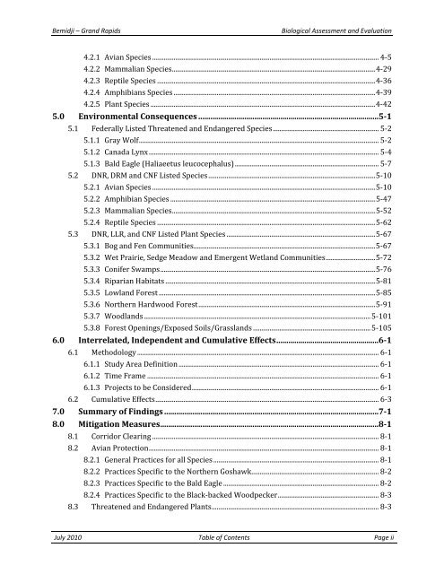 Appendix F Detailed Cover Type Tables - USDA Rural Development