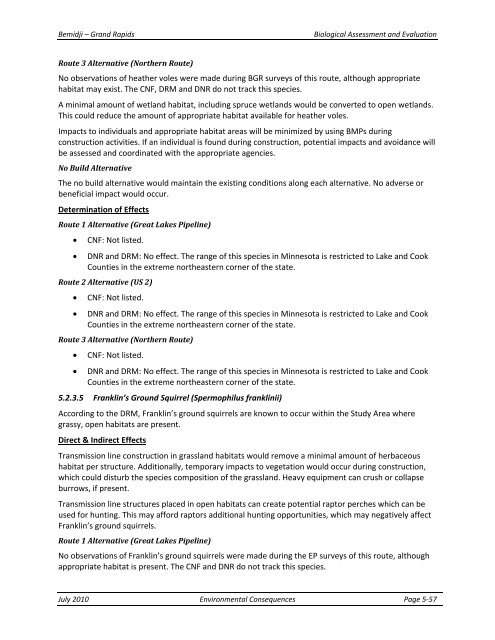 Appendix F Detailed Cover Type Tables - USDA Rural Development