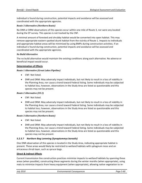 Appendix F Detailed Cover Type Tables - USDA Rural Development