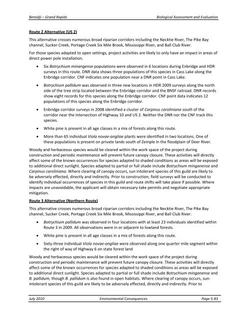 Appendix F Detailed Cover Type Tables - USDA Rural Development