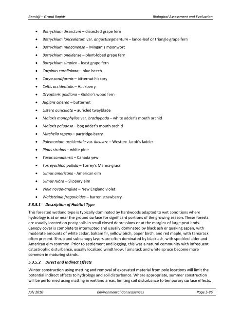 Appendix F Detailed Cover Type Tables - USDA Rural Development