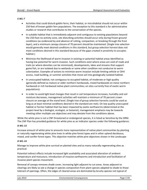 Appendix F Detailed Cover Type Tables - USDA Rural Development