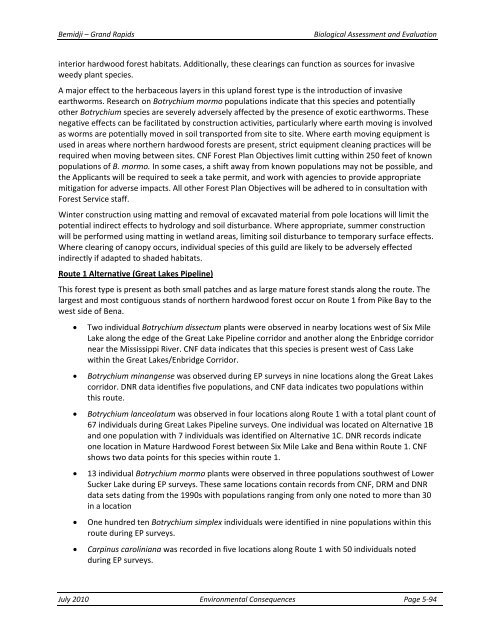 Appendix F Detailed Cover Type Tables - USDA Rural Development