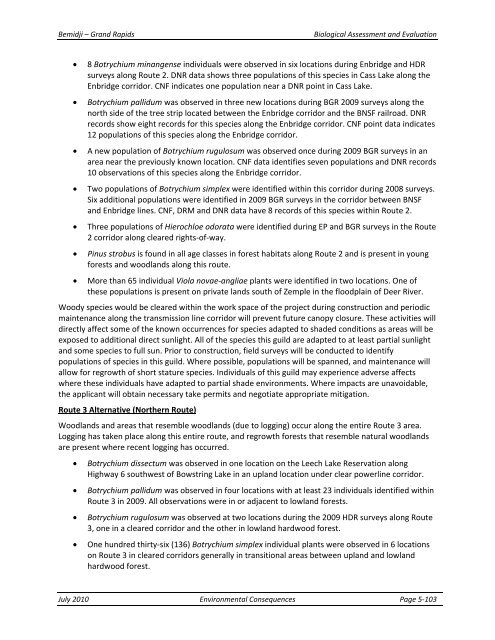 Appendix F Detailed Cover Type Tables - USDA Rural Development