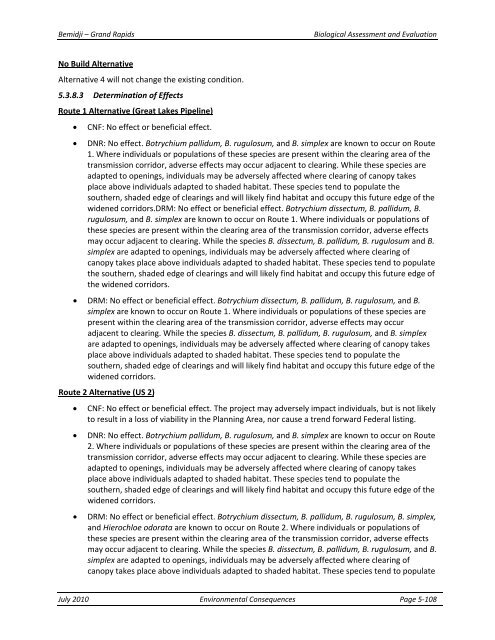 Appendix F Detailed Cover Type Tables - USDA Rural Development