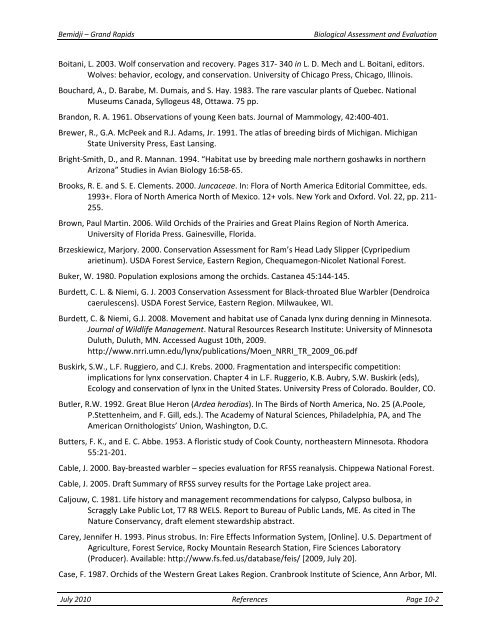 Appendix F Detailed Cover Type Tables - USDA Rural Development