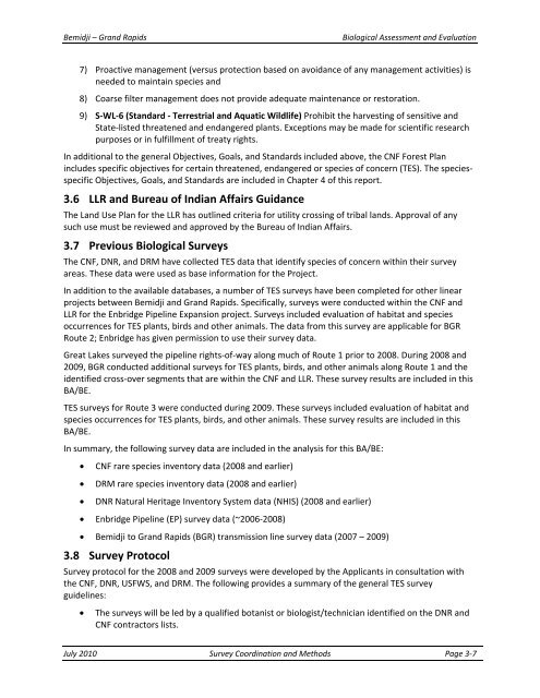 Appendix F Detailed Cover Type Tables - USDA Rural Development