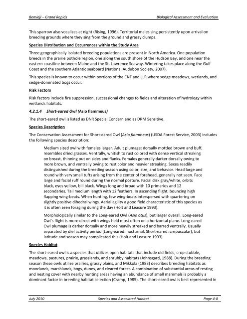 Appendix F Detailed Cover Type Tables - USDA Rural Development