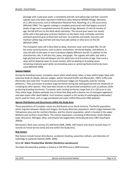 Appendix F Detailed Cover Type Tables - USDA Rural Development