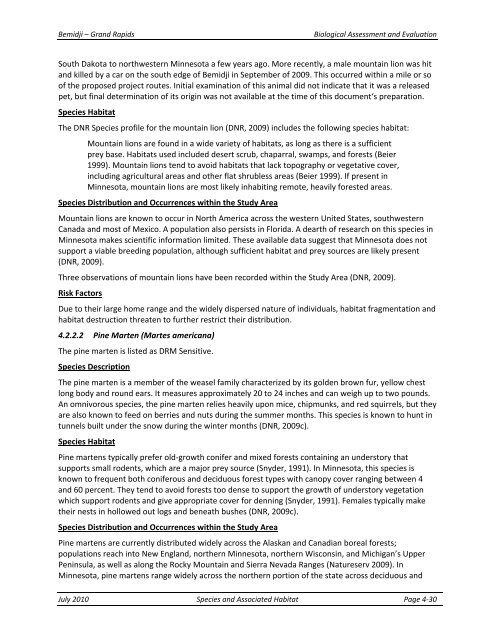 Appendix F Detailed Cover Type Tables - USDA Rural Development