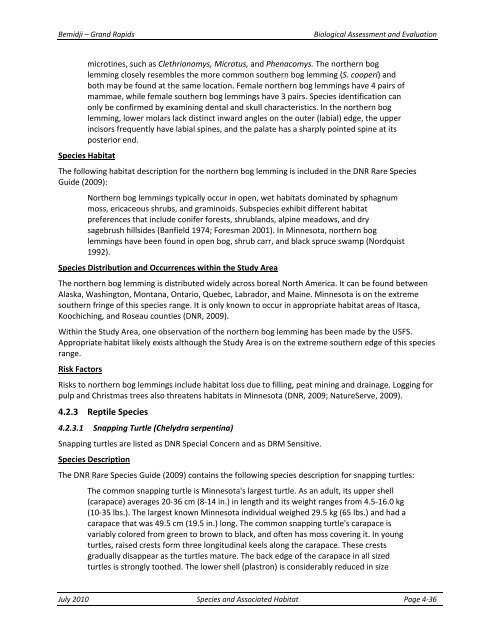 Appendix F Detailed Cover Type Tables - USDA Rural Development