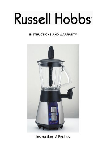 Instructions & Recipes - Russell Hobbs