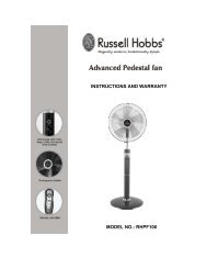 User manual - Russell Hobbs