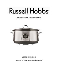 User manual - Russell Hobbs