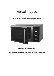 User manual - Russell Hobbs