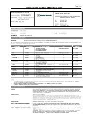 nickel alloys material safety data sheet - Russel Metals, Inc.