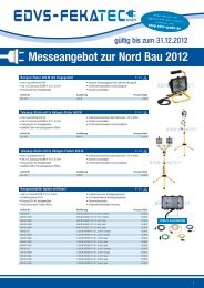 Messeangebot zur Nord Bau 2012 - EDVS Gmbh