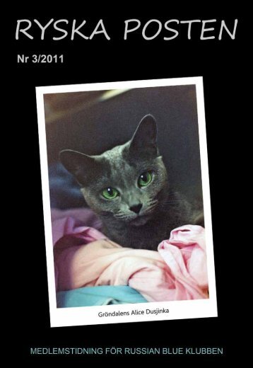 HÃ¤r finns nr 3/2011 - Russian Blue Klubben