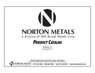 Norton Steel Products:Norton Steel Products - Russel Metals, Inc.
