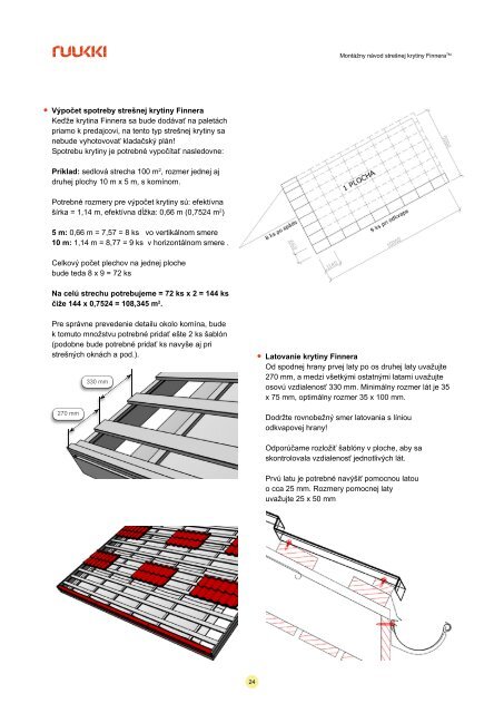 MONTÁŽNY NÁVOD STRECHY - Ruukki