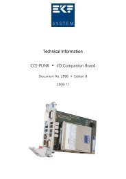 Technical Information CCE-PUNK â¢ I/O Companion Board - Ekf