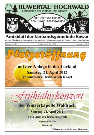 der Winzerkapelle Waldrach - Verbandsgemeinde Ruwer