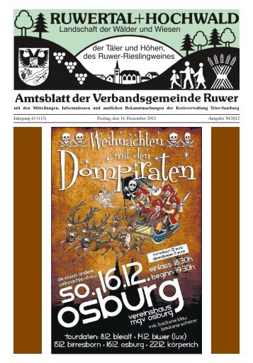 Jahrgang 43 (115) Freitag, den 14. Dezember 2012 Ausgabe 50/2012