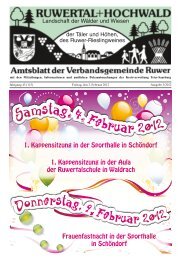 Samstag, 4. Februar 2012 - Verbandsgemeinde Ruwer