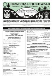 Bekanntmachungen und Mitteilungen der Verbandsgemeinde