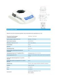 WAECO CoolAir CA-1000 Dakunit voor 230 volt ... - r.van laere