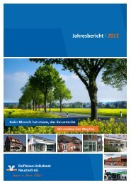 Jahresbericht I 2012 - Raiffeisen-Volksbank Neustadt eG