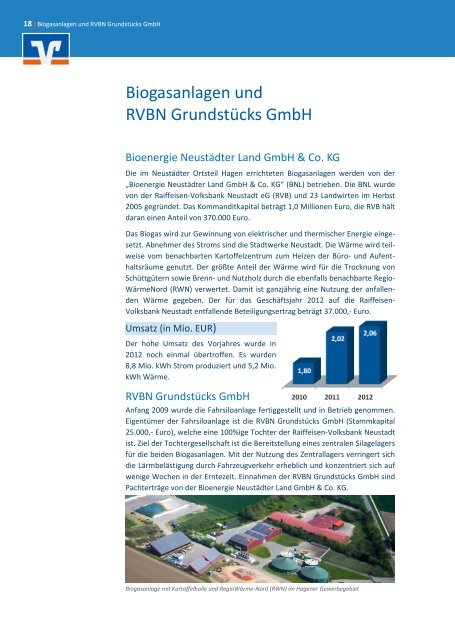 Jahresbericht I 2012 - Raiffeisen-Volksbank Neustadt eG