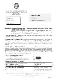 COMUNE DI CASTELFRANCO VENETO Appalti e Contratti ALBO ...