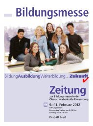 Zeitung - Bildungsmesse Ravensburg
