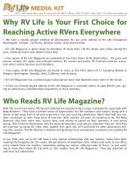 Download the Entire Media Kit - RV Life Magazine