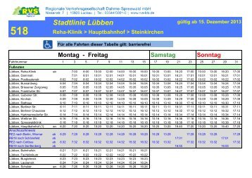 gÃ¼ltig ab 09. Dezember 2012 Stadtlinie LÃ¼bben Montag ... - RVS