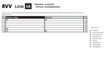 Haltestellenfahrplan