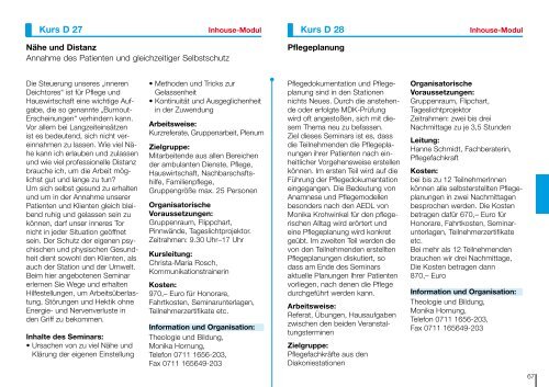 Kursbuch 2010 - Bildungsportal der Evangelischen Landeskirche in ...