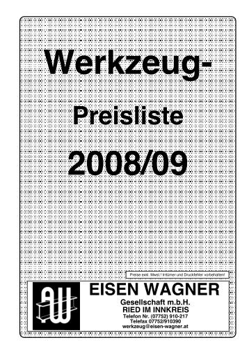 Werkzeug - Eisen Wagner