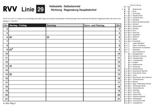 Linie 29 Haltestelle Richtung Regensburg Hauptbahnhof ...